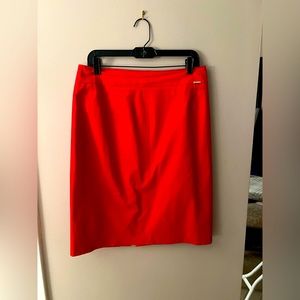 Calvin Klein red cotton skirt